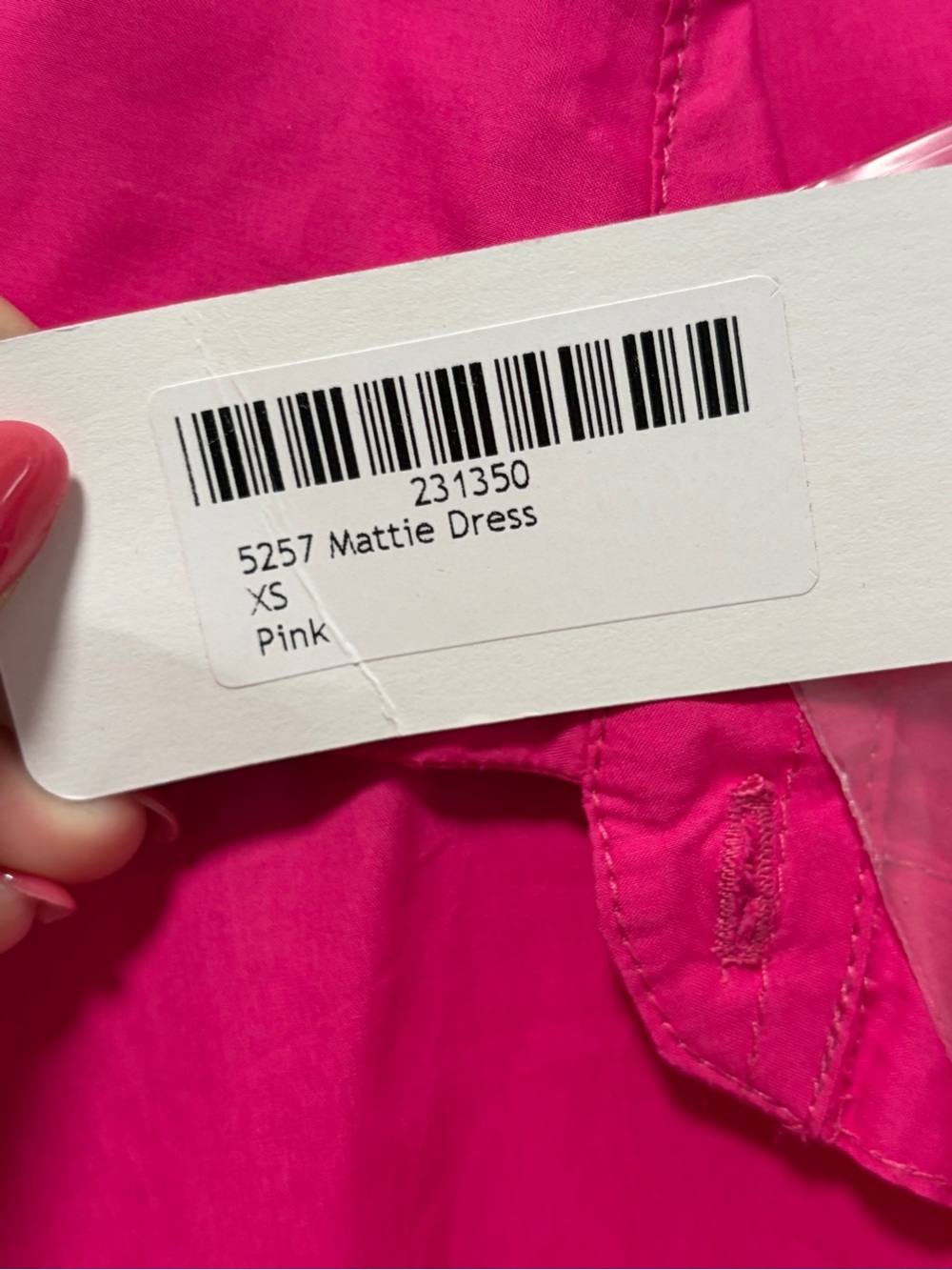 Shannon Passero‎ Mattie Dress NWT size XS Bright Pink Cotton Poplin Ruffle - Picture 7 of 10